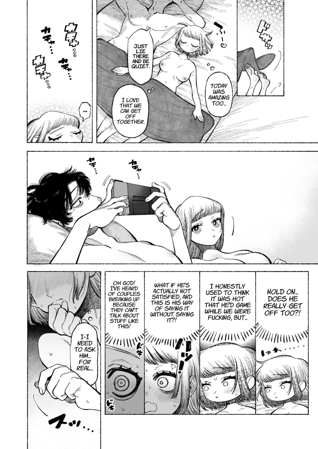 Hentai Manga Comic-My Sadistic Boyfriend Tetsu-kun Wants Me To Tease His Nipples!-Read-7